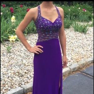 Purple prom dress